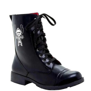 NWT Disney’s Lilo & Stitch Fold-Over Stitch Skeleton Combat Boots